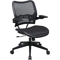 Office Star® SPACE® Mesh Deluxe Office Task Chair with Cantilever Arm, Black