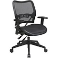 Office Star Space® Fabric Deluxe Office Task Chairs AirGrid® Back, Black