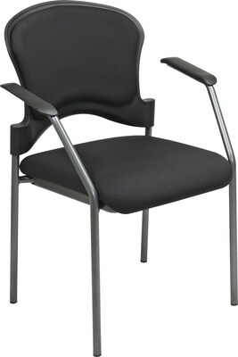 Office Star Proline II® Fabric Guest Chair, Contour Black
