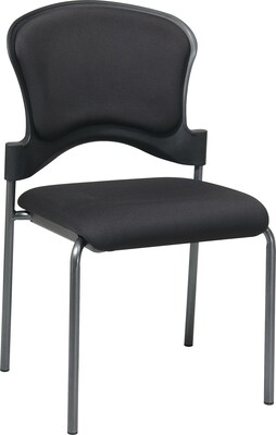 Office Star Proline II® Fabric Armless Guest Chair, Black