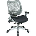 Office Star Space® REVV® Series Fabric Self Adjusting SpaceFlex® Back Managers Chair, Fog/Raven