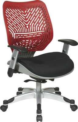 Office Star Space® REVV® Series Fabric Self Adjusting SpaceFlex® Back Managers Chair, Cosmo/Raven