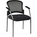 Office Star Proline II® Fabric Titanium Finish Guest Chair, Black
