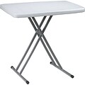 Office Star WorkSmart™ 28H x 30W x 19-1/2D Resin Personal Tray Table, Gray, 4-Pack