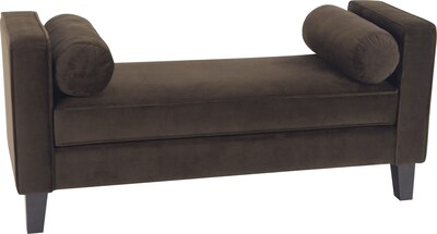 Office Star Avenue Six® Curves Bench, Chocolate