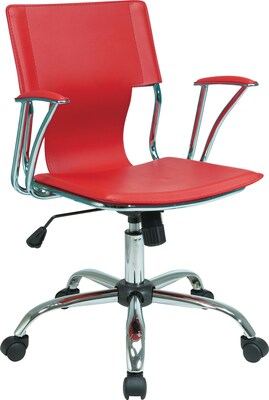 Office Star Avenue Six® Fabric Dorado Office Chair, Red