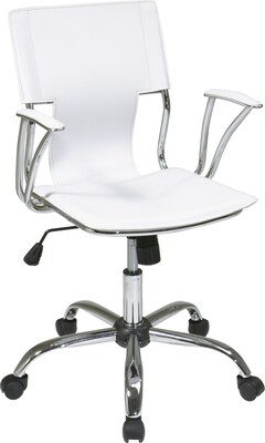 Office Star Avenue Six® Fabric Dorado Office Chair, White