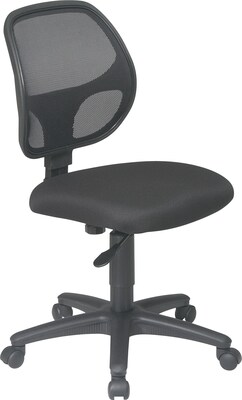 Office Star Mesh Screen Back Task Chair, Black