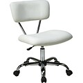Office Star Avenue Six® Vinyl Vista Task Office Chair, White