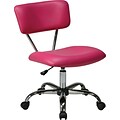 Office Star Avenue Six® Vinyl Vista Task Office Chair, Pink