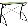 Office Star OSP® Designs Wood Trace Reversible Desk, Caliste Green/Black