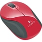 Logitech M187 Wireless Optical Mouse, Red (910-002727)