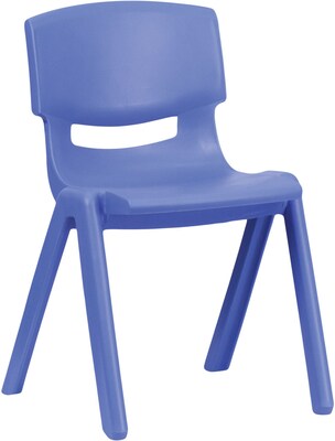 Belnick Plastic Stackable School Chair with 13 1/4 Seat Height, Blue