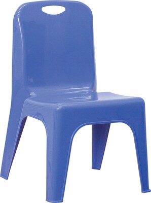 Flash Furniture Stackable School Chair with 11 Seat Height, Blue