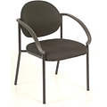 Raynor Eurotech Fabric Dakota Stacker Guest Chair, Black
