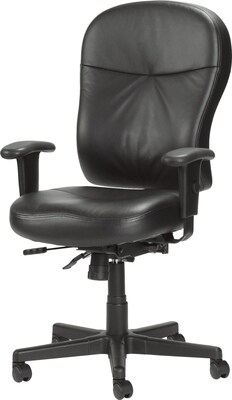 Raynor Eurotech 4 x 4 XLE Leather High-Back Task Chair, Black