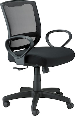 Raynor Eurotech Fabric/Mesh Maze Task Chair, Black