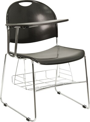 Raynor Eurotech Aire-S3000-Stacking Chair, In Black/Perforated Back, Black