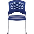 Raynor Eurotech S4000 Plastic Aire Stackable Chair, Navy