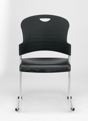 Raynor Eurotech S5000 Plastic Aire Stackable Chair, Black