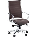 Raynor Eurotech Europa Bonded/Faux Leather High Back Executive Chair; Brown