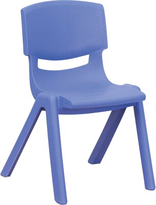 Belnick Plastic Stackable School Chair with 12 Seat Height, Blue
