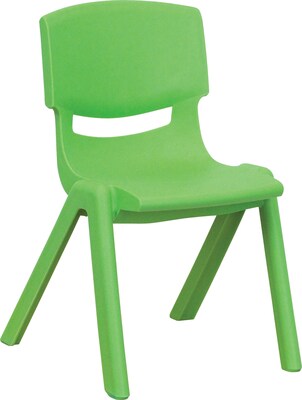 Belnick Plastic Stackable School Chair with 12 Seat Height, Green