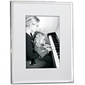 Silver Plated Matted 5x7 Picture Frame