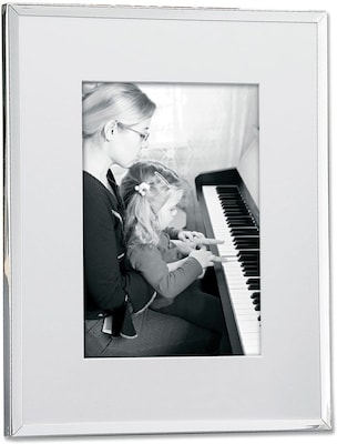 Lawrence Frames Silver Plated Matted 8 x 10 Picture Frame (284080)