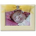 4x6 Yellow Wood Picture Frame with Yellow Ribbon