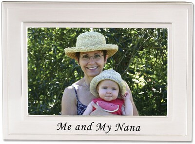 Brushed Metal 4x6 Me and My Nana Picture Frame - Sentiments Collection