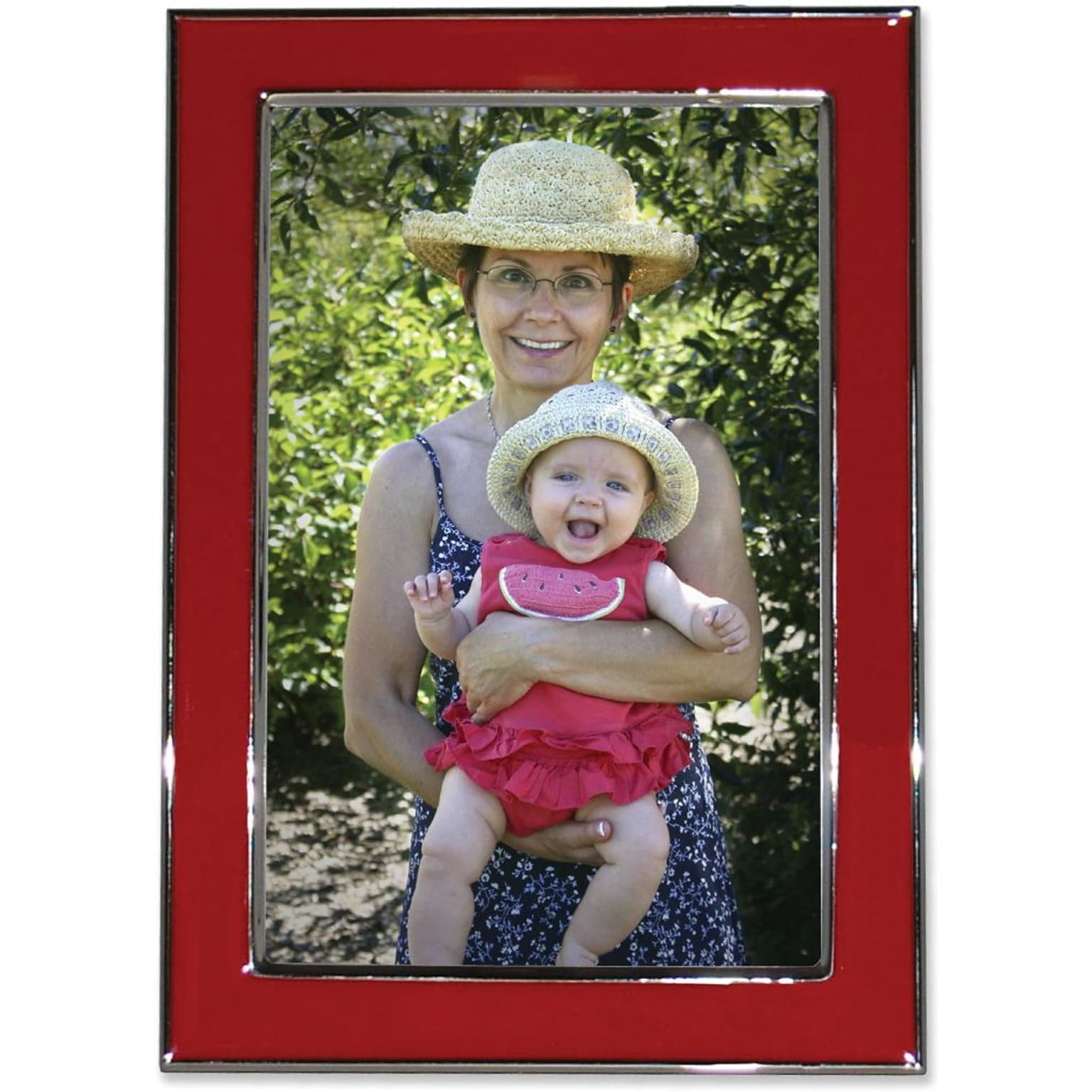 Lawrence Frames Verona Collection 5 x 7 Metal Red Picture Frame (586257)