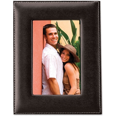 Black Leather 5x7 Picture Frame