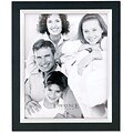 Black Wood 5x7 with Silver Metal Inner Bezel Picture Frame