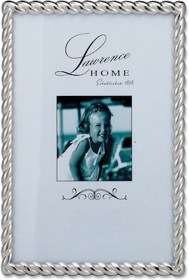 710046 Silver Metal Rope 4x6 Picture Frame