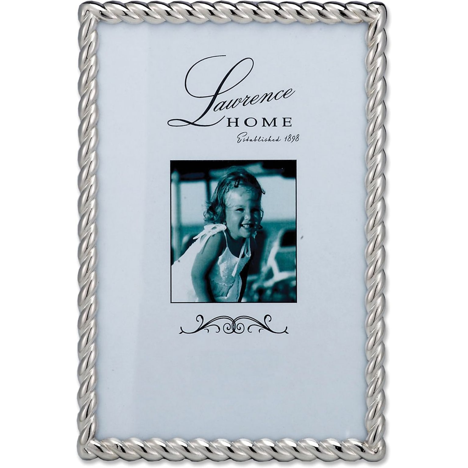 710046 Silver Metal Rope 4x6 Picture Frame