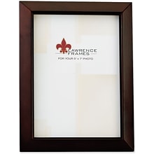 Lawrence Frames 5 x 7 Wooden Walnut Brown Picture Frame (725157)