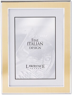 Silver and Gold 5x7 Metal Picture Frame