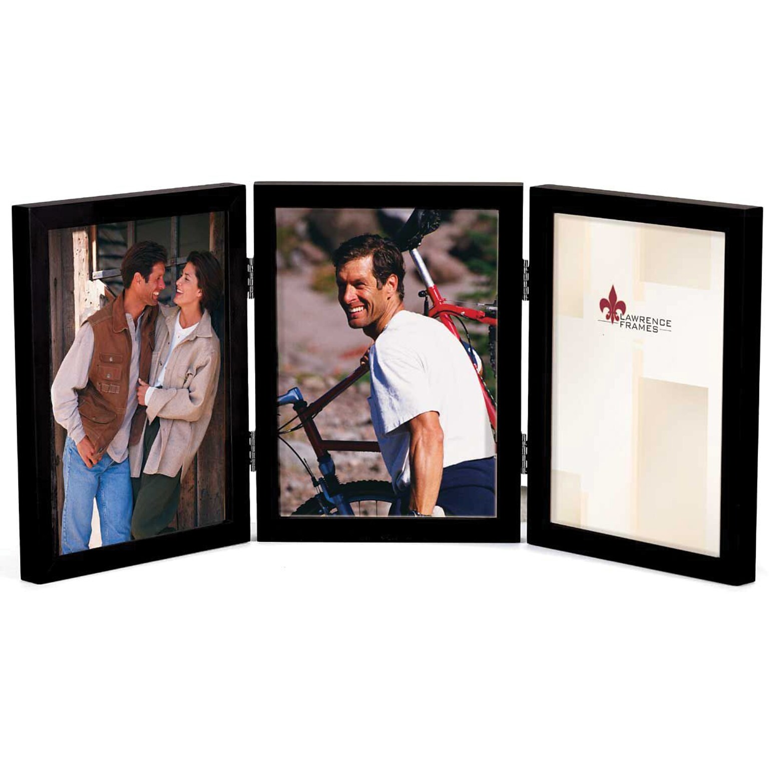 Lawrence Frames 5 x 7 Wooden Black Triple Picture Frame (755557T)