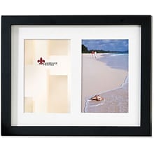 Lawrence Frames Images Collection 5 x 7 Wooden Black Double Picture Frame (765025)