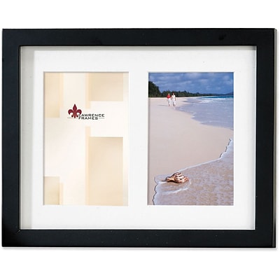 Lawrence Frames Images Collection 5 x 7 Wooden Black Double Picture Frame (765025)
