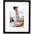 Black Wood 11x13 Picture Frame Matted to 8x10