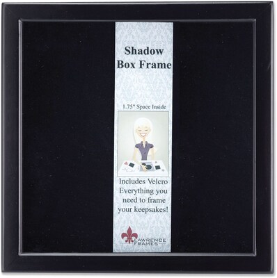 790012 Black Wood Shadow Box 12x12 Picture Frame