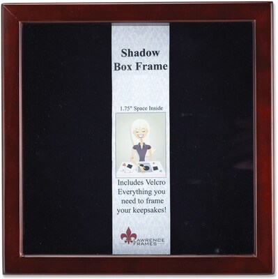 790112 Espresso Wood Shadow Box 12x12 Picture Frame