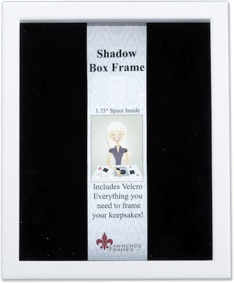Lawrence Frames 8 x 10 Wood White Shadow Box Picture Frame (790280)