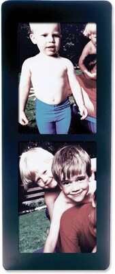 Black Wood 5x7 Multi DoubleVertical Picture Frame