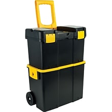 Trademark Tools™ Stackable Mobile Tool Box with Wheel, 10 L x 17 7/8 W x 24 1/8 H