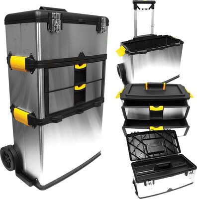 Trademark Tools™ Massive and Mobile 3-part Tool Box, 14" L x 22 1/4" W x 33" H