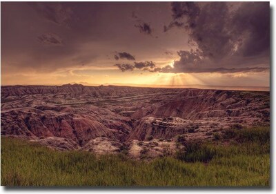 Trademark Global Ariane Moshayedi Badlands Sunset Canvas Art, 22 x 32