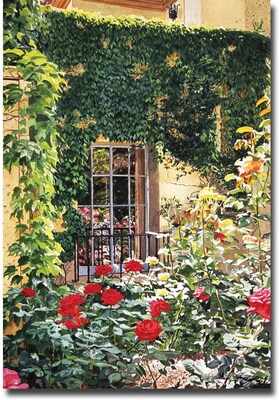 Trademark Global David Lloyd Glover Afternoon in the Rose Garden Canvas Art, 22 x 32